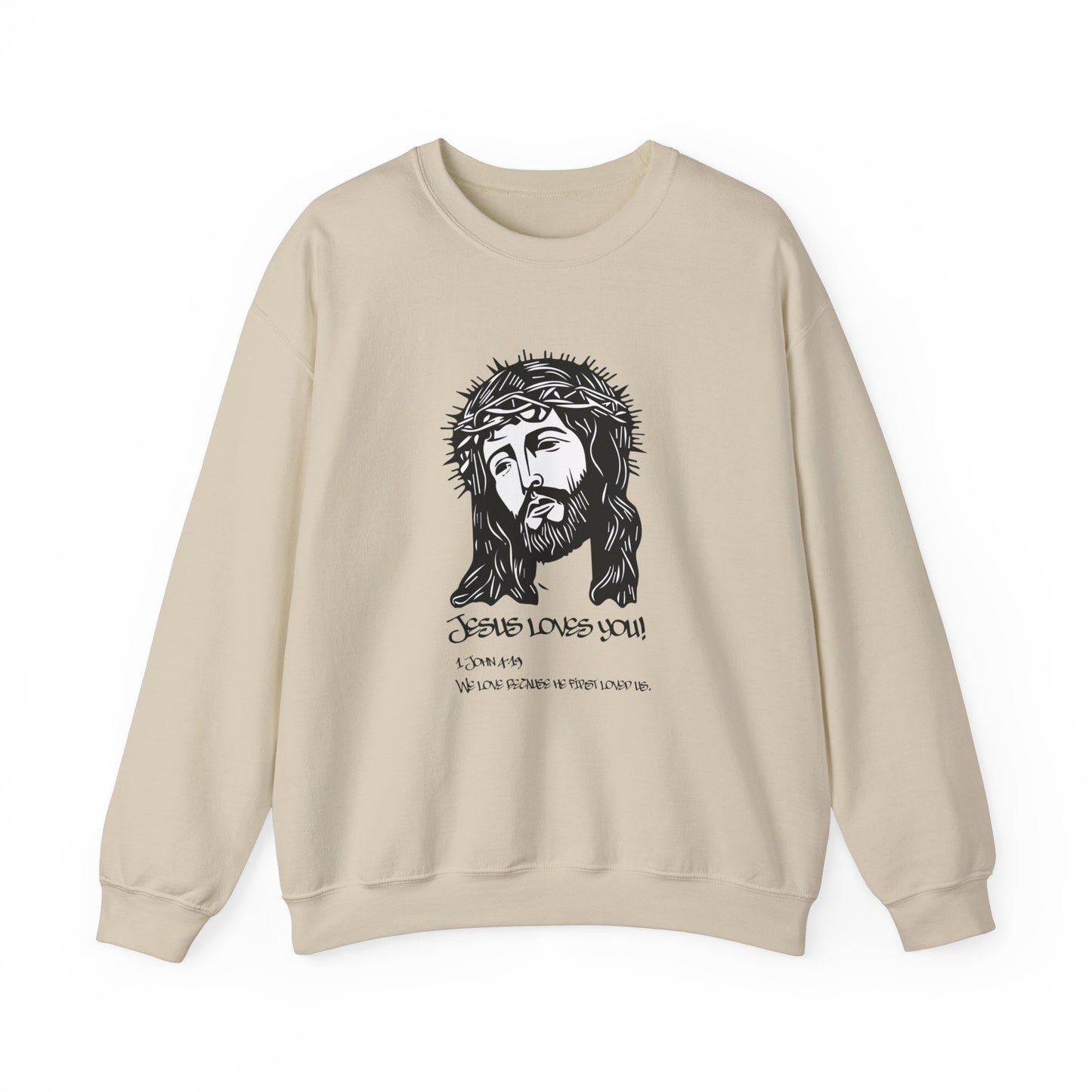 Jesus loves you Crewneck Sweatshirt