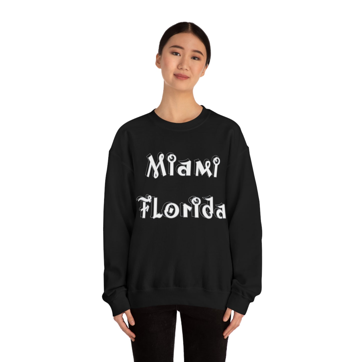 Miami Florida Graffiti Crewneck Sweatshirt