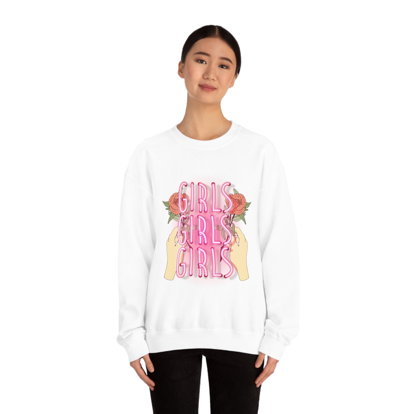 Girls Girls Girls Crewneck Sweatshirt