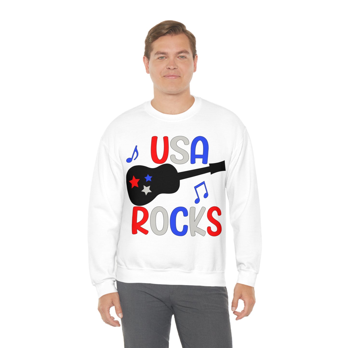 USA-Rocks Crewneck Sweatshirt