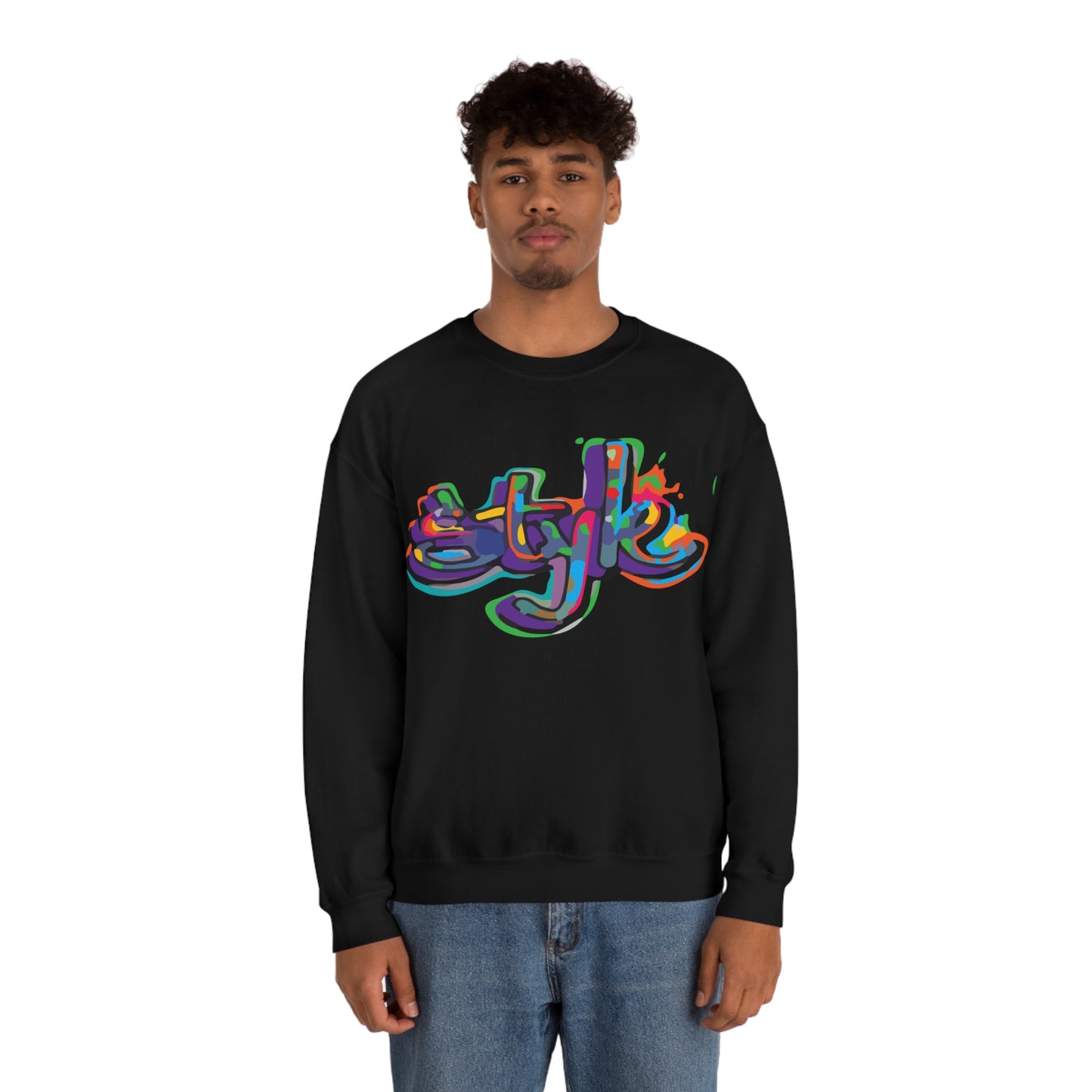 Graffiti style in colors Crewneck Sweatshirt