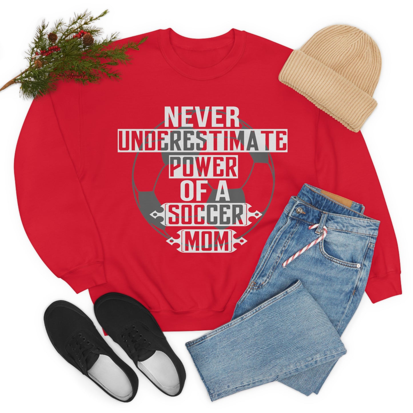 Power of a Soccer mom Crewneck Sweatshirt