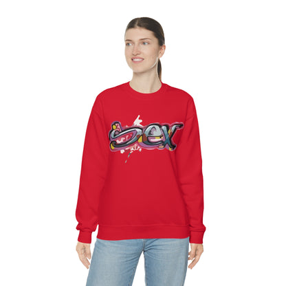 Sex colorful graffiti Crewneck Sweatshirt