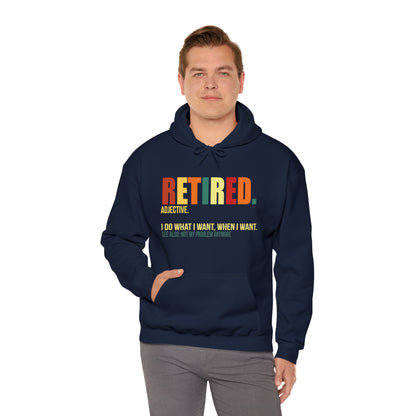 Retired Funny Hoodie