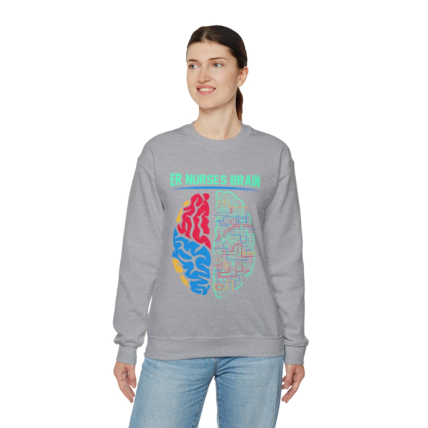 Nurses brain Crewneck Sweatshirt