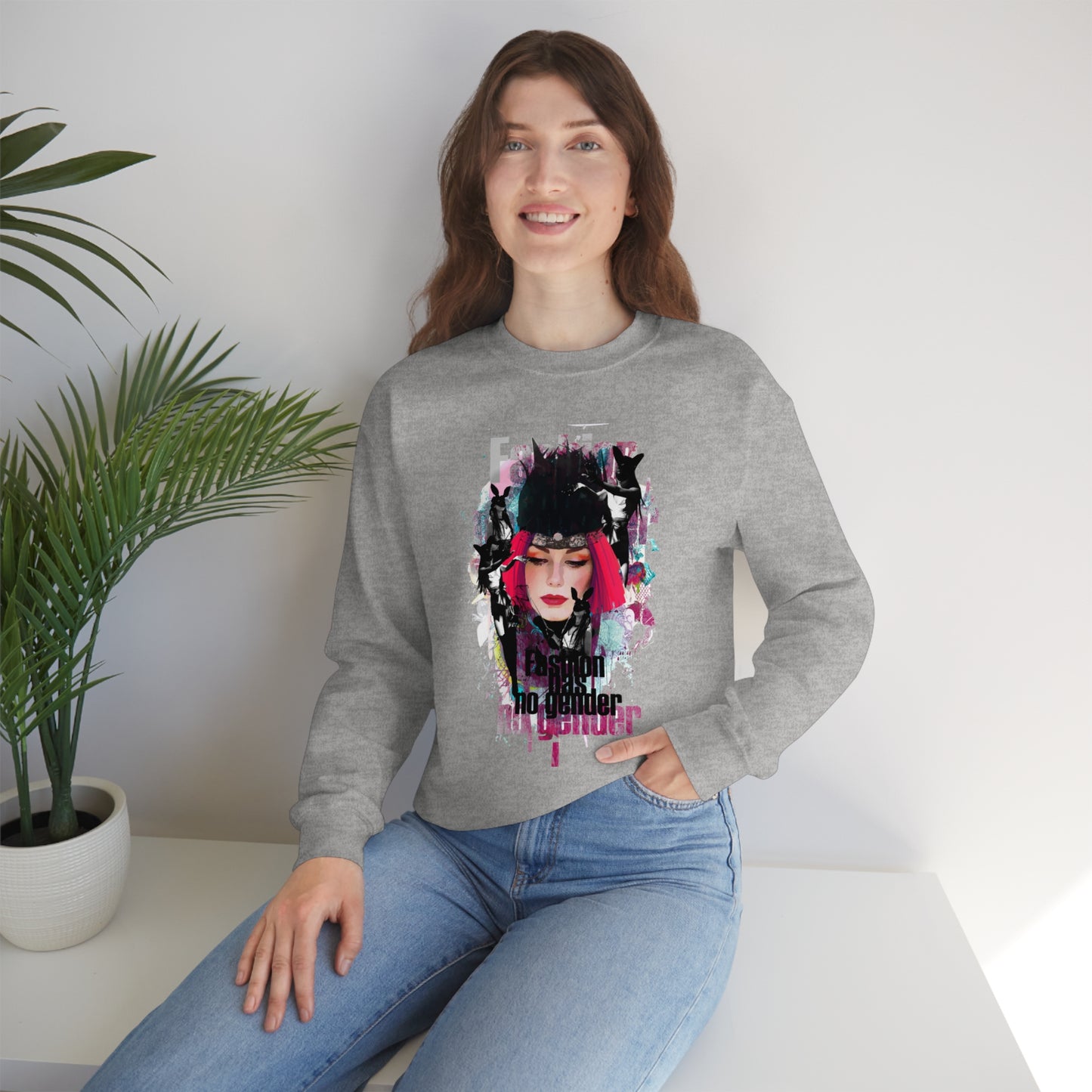 Fashion Has No Gender Crewneck Sweatshirt