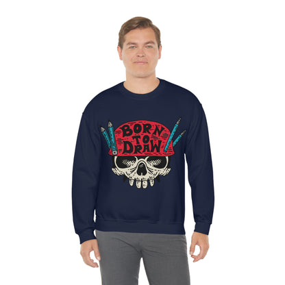 Born to_Draw Crewneck Sweatshirt