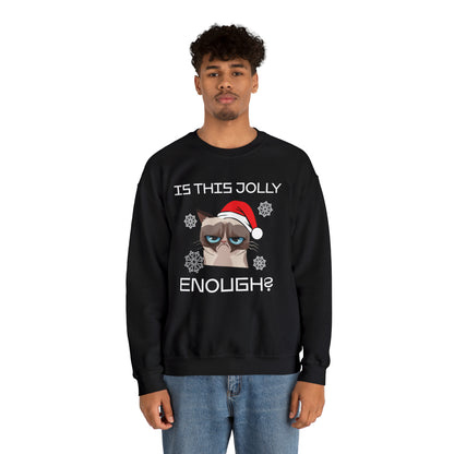 Is This Jolly Enough Christmas Crewneck Sweatshirt