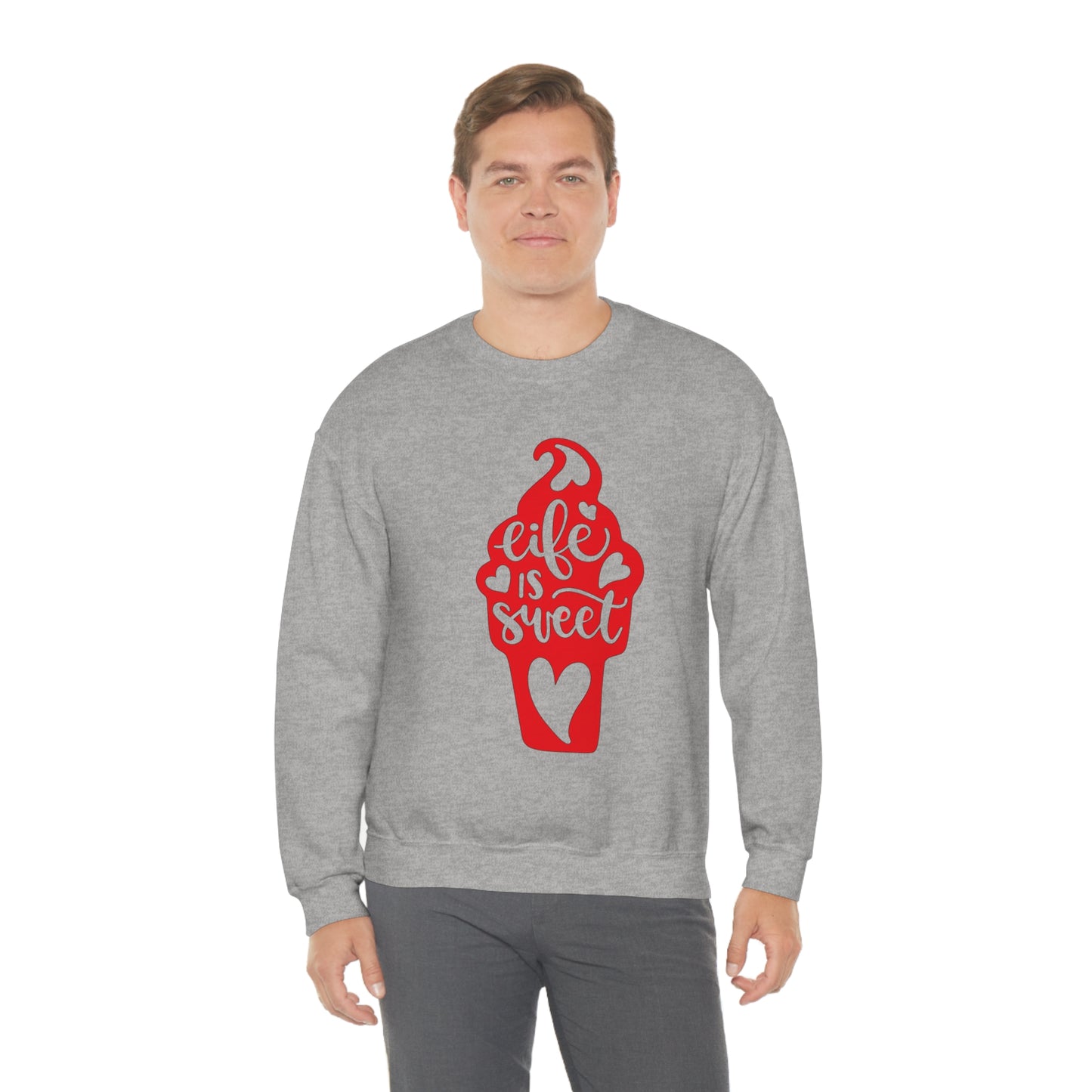 Life_is_sweet Crewneck Sweatshirt