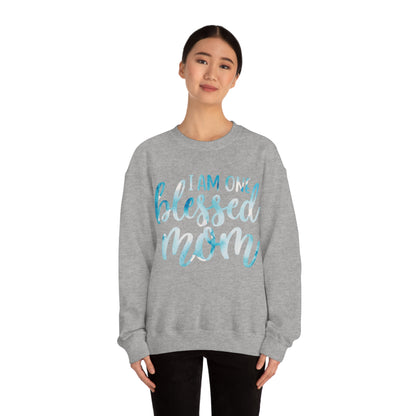 I am one blessed mom Crewneck Sweatshirt