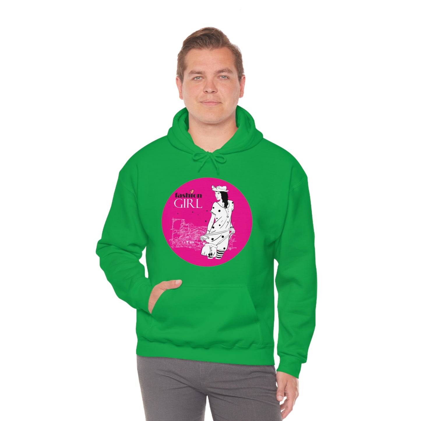 Pink Fashion girl Hoodie