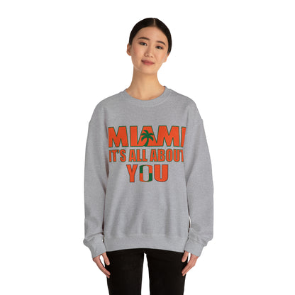 Miami is all about you Crewneck Sweatshirt