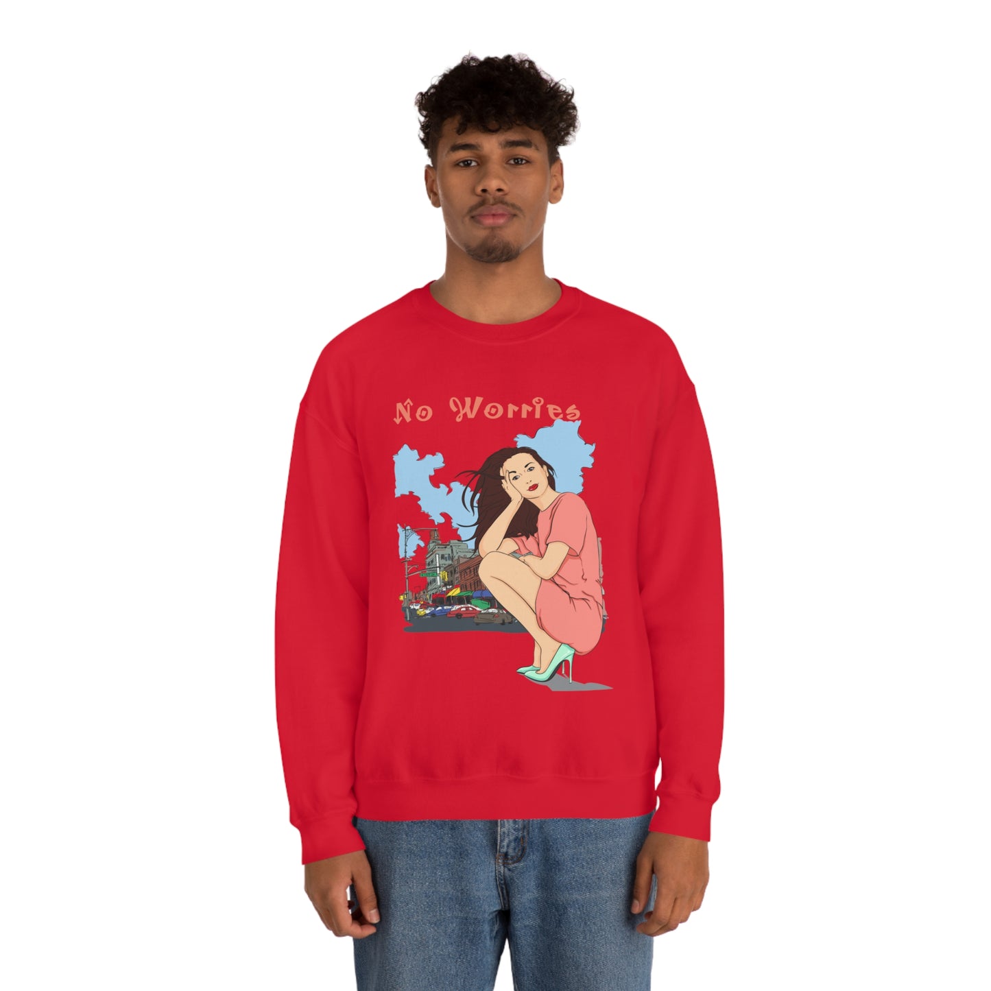 No worries Crewneck Sweatshirt