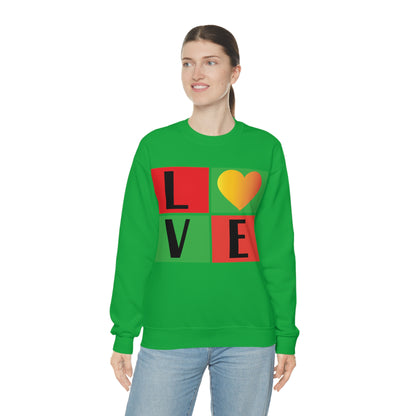 Love Squares Crewneck Sweatshirt