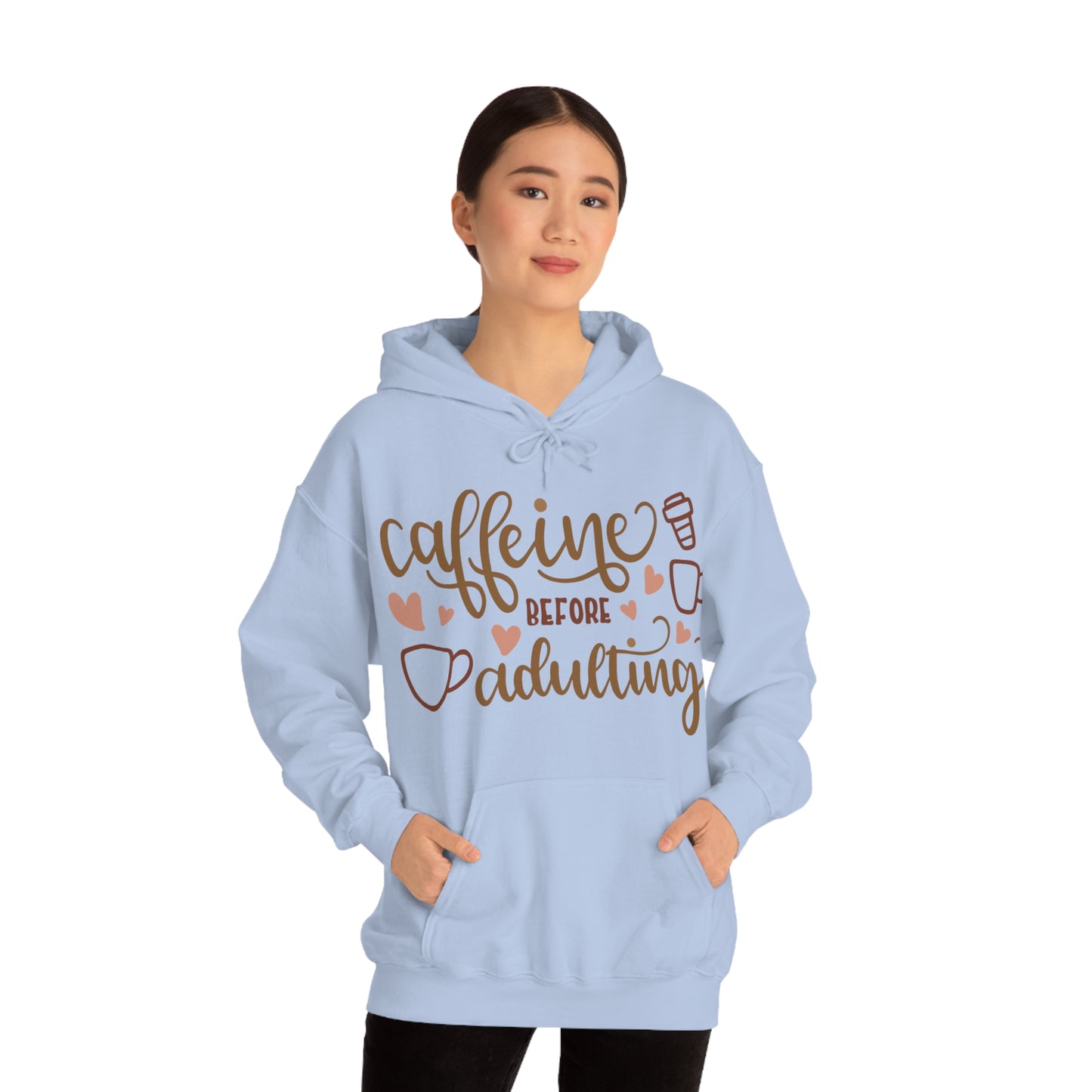 Caffeine before adulting Hoodie