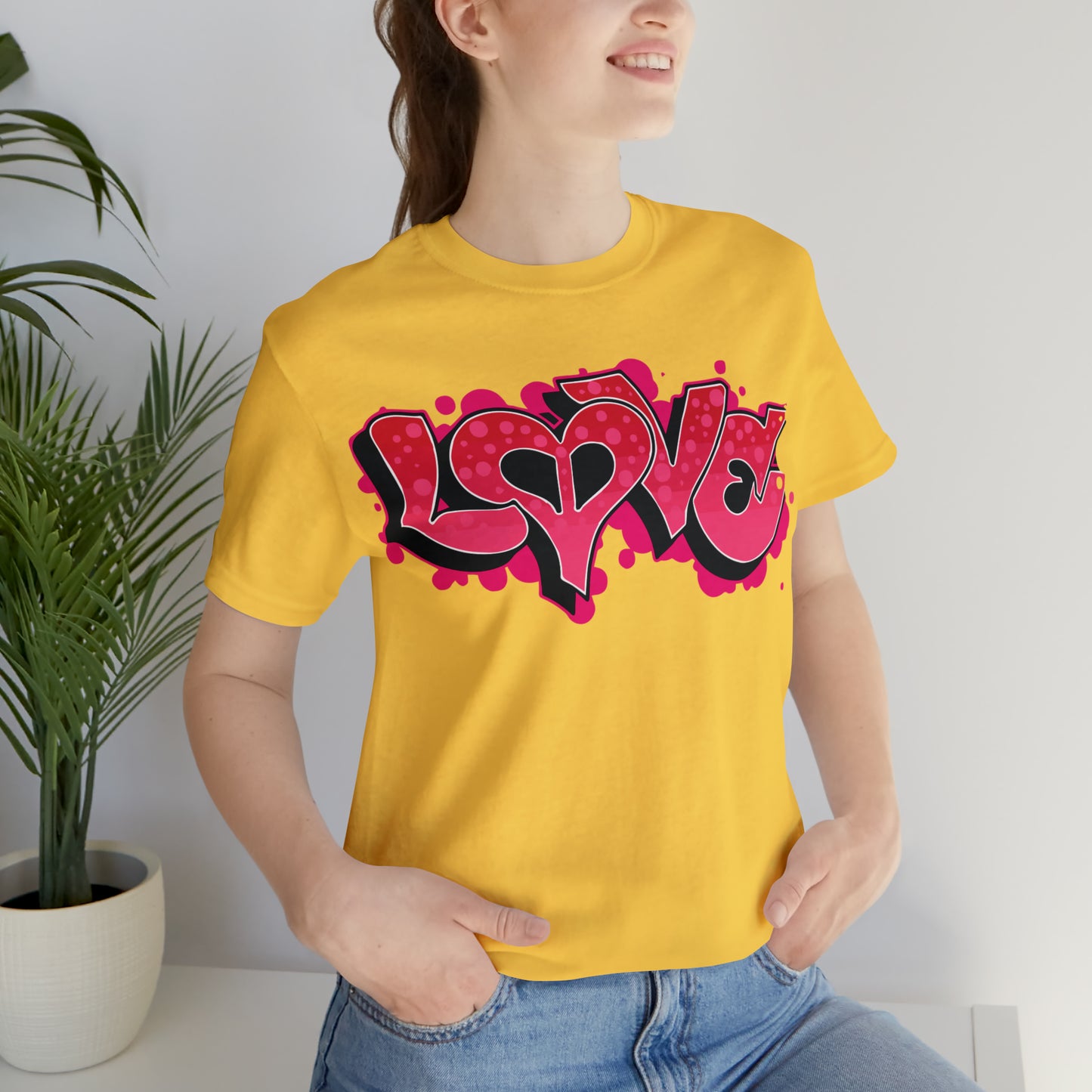 Peace and Love graffiti T-Shirt