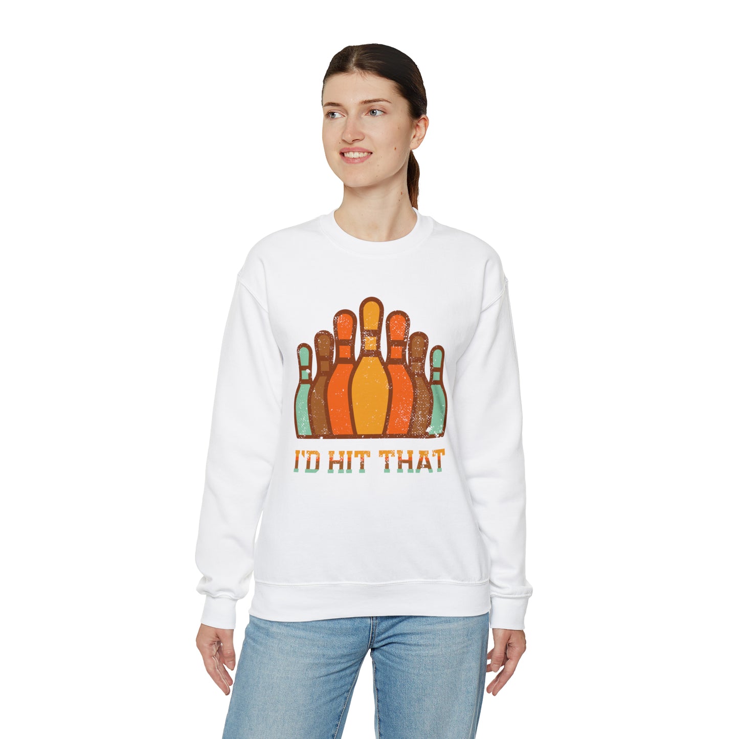 I'd hit that bowling vintage  Crewneck Sweatshirt