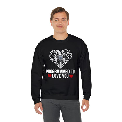 Programmed to love you Crewneck Sweatshirt