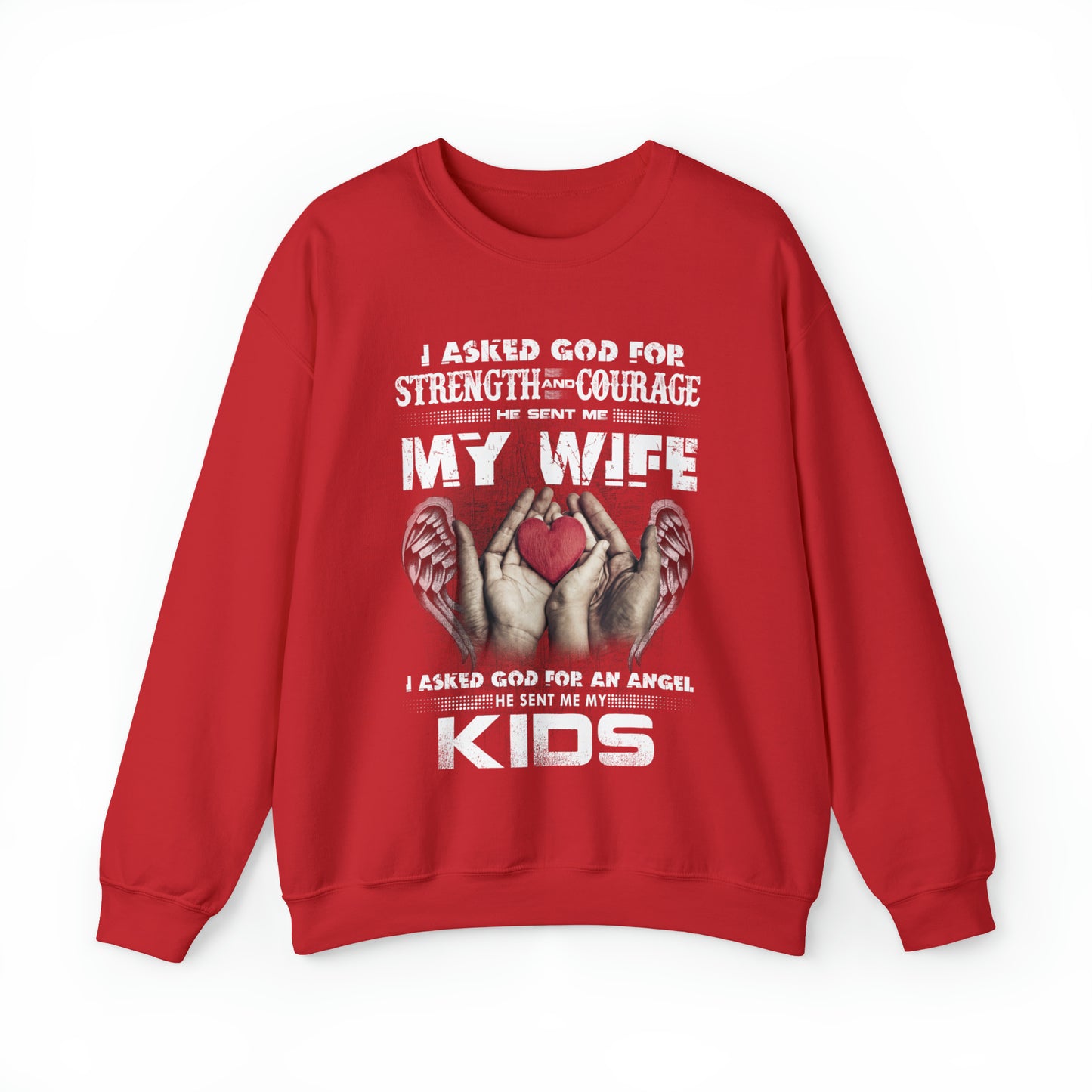 My wife and kids Crewneck Sweatshirt