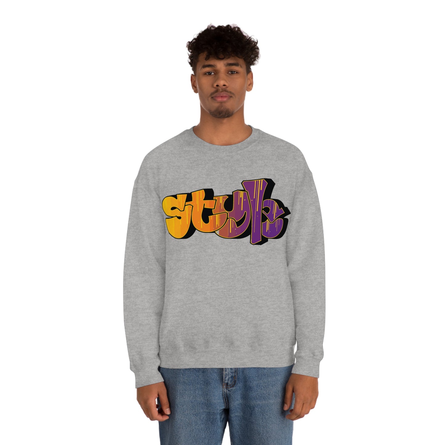 Style colorful graffiti Crewneck Sweatshirt