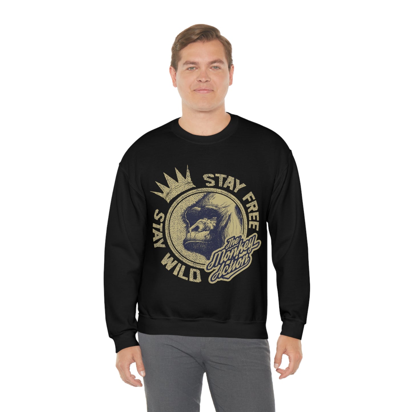 Stay free stay wild Crewneck Sweatshirt