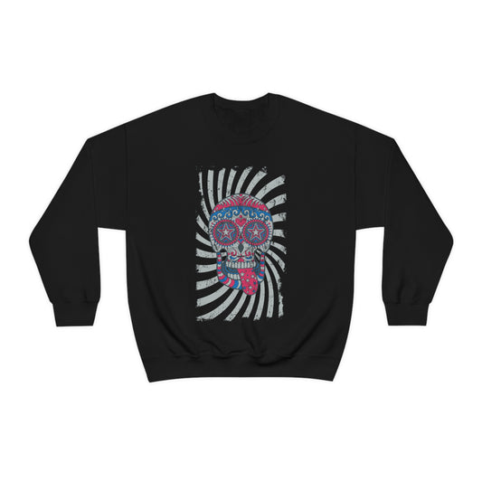 Hippie Skull Crewneck Sweatshirt