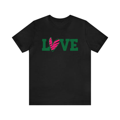 Love stripped heart T-Shirt