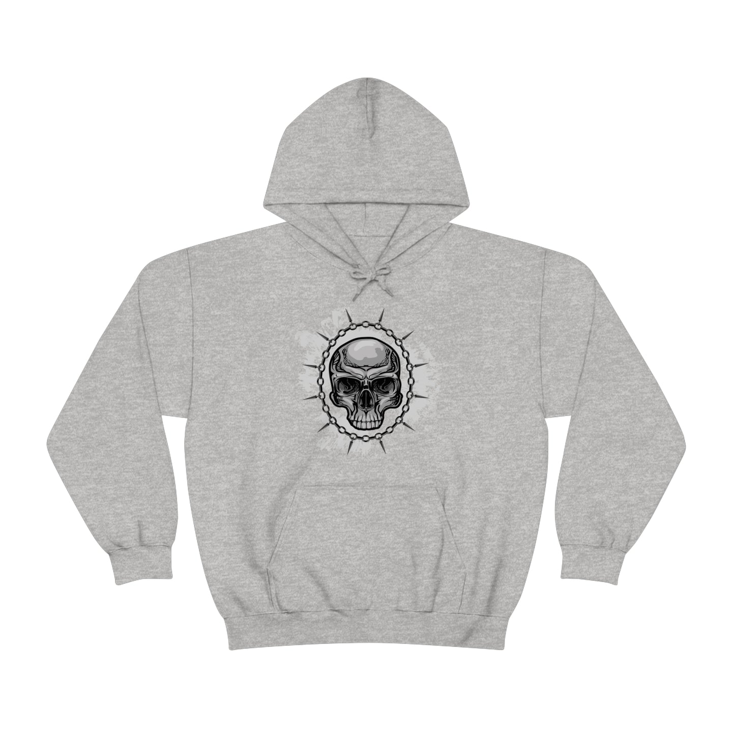 Skull Chain Splatter Hoodie