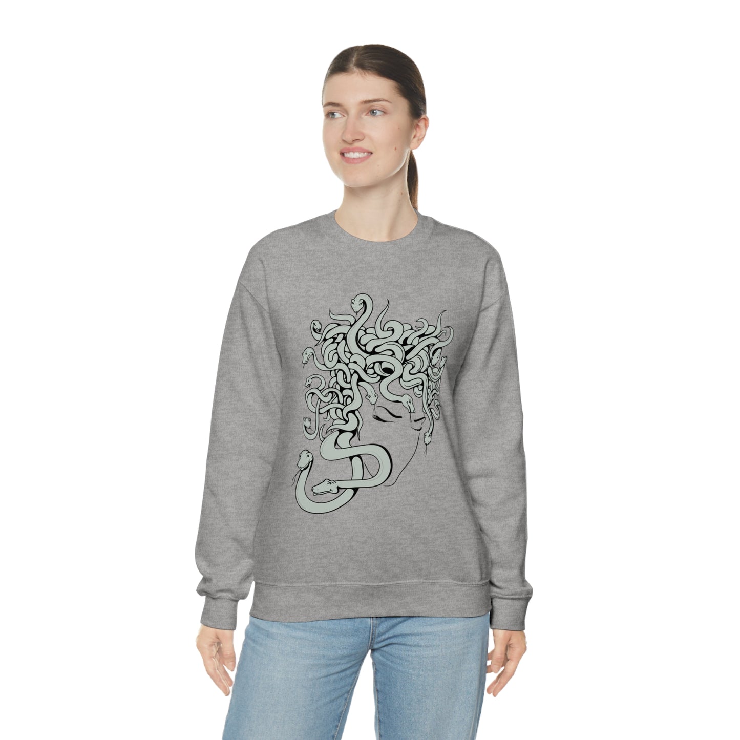 Snake Face Crewneck Sweatshirt