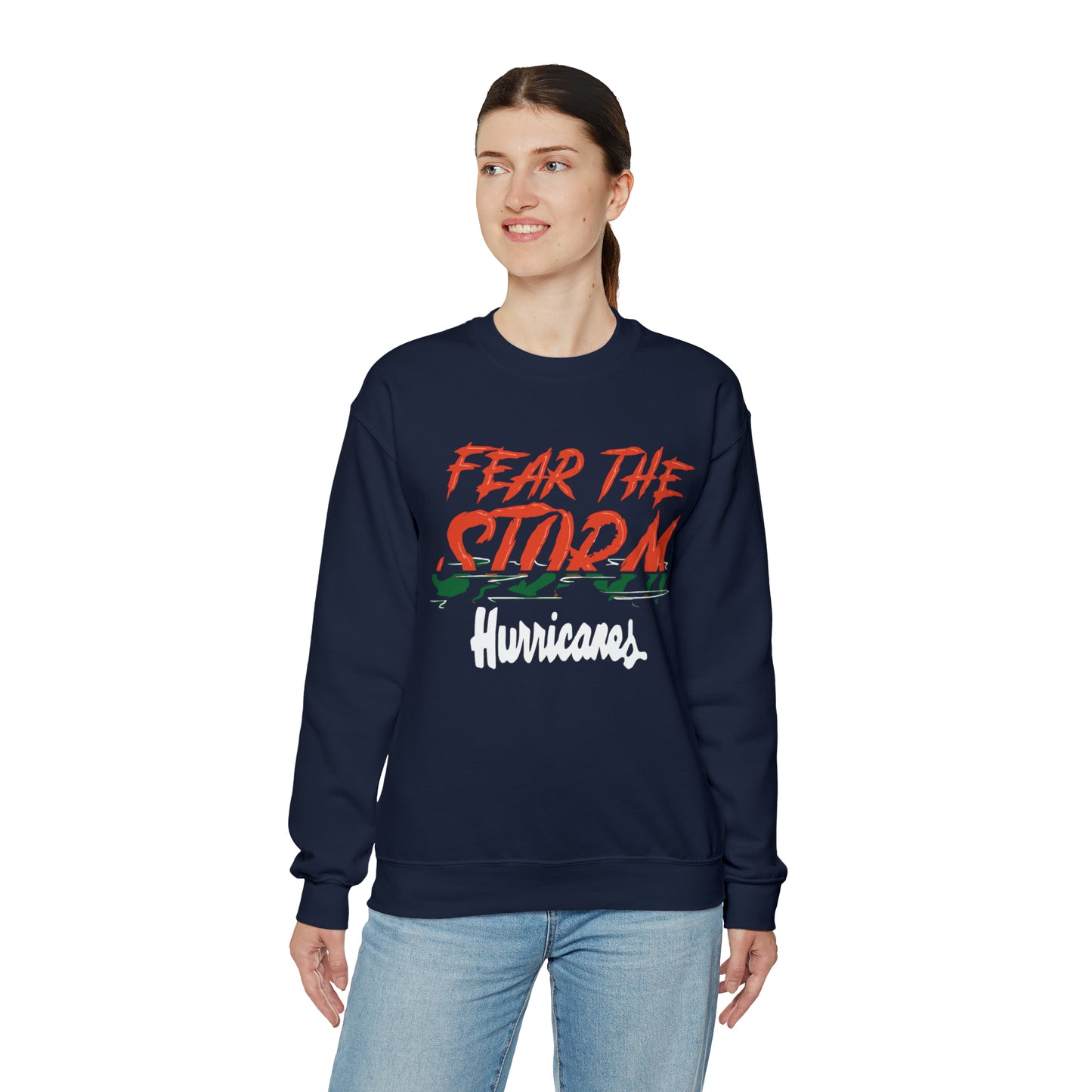 Fear the storm Hurricanes Crewneck Sweatshirt