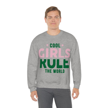 girls rule Crewneck Sweatshirt