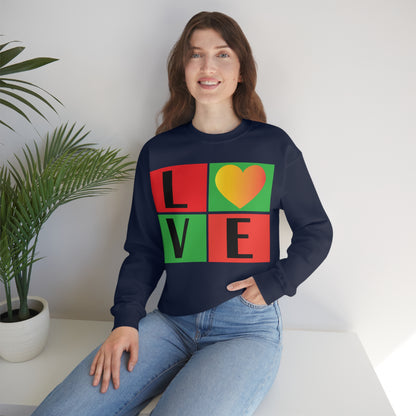 Love Squares Crewneck Sweatshirt