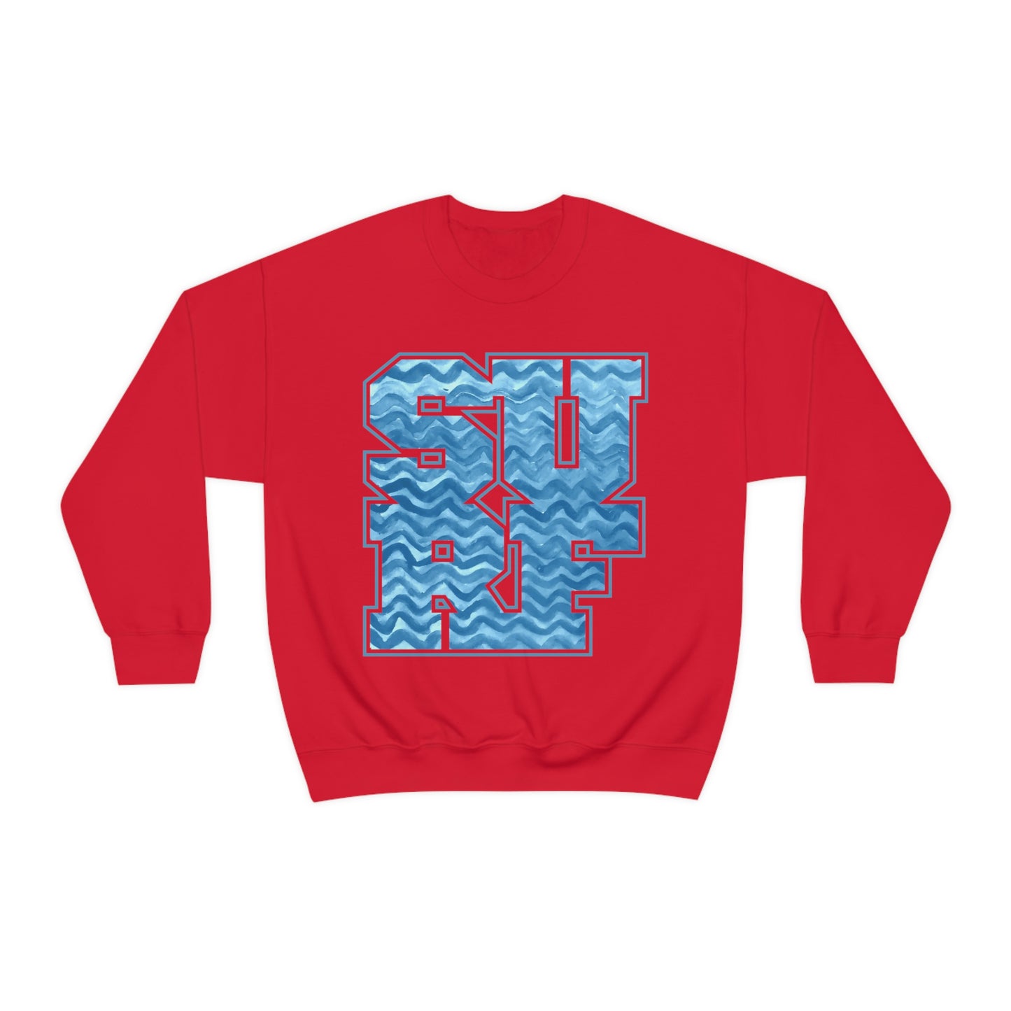 Surf Wavy Crewneck Sweatshirt