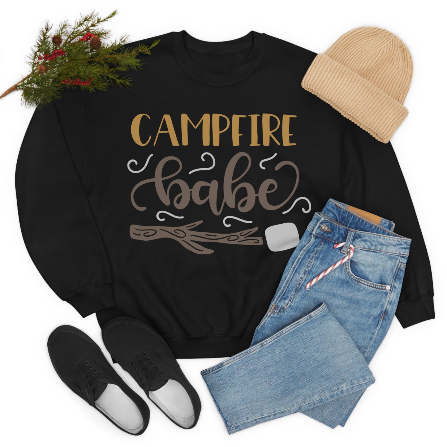 Campfire_babe Crewneck Sweatshirt