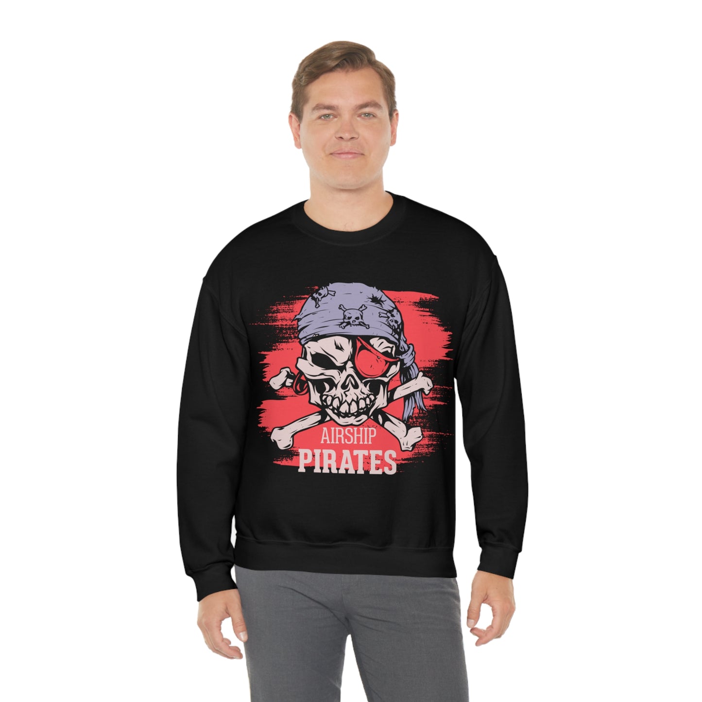 Airship Skull Pirate Crewneck Sweatshirt