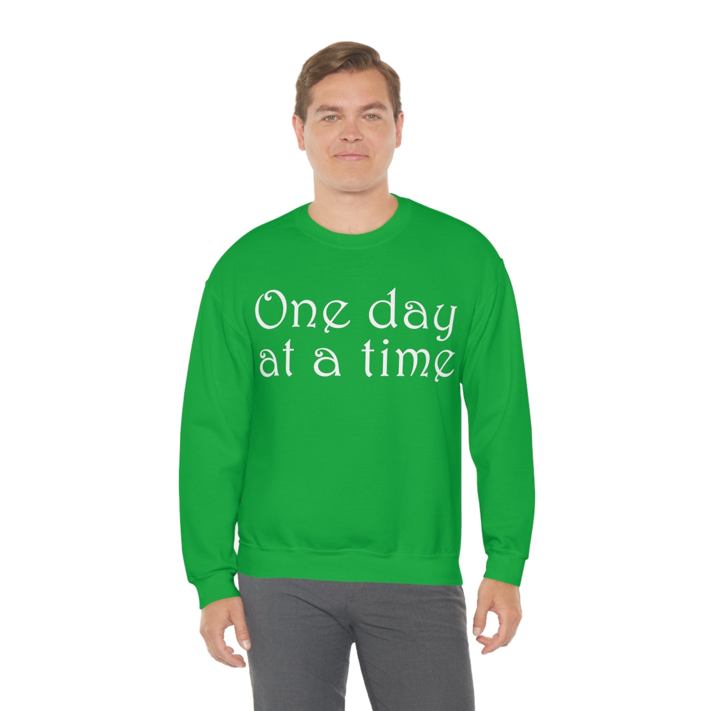 One-Day-at-a-time Crewneck Sweatshirt