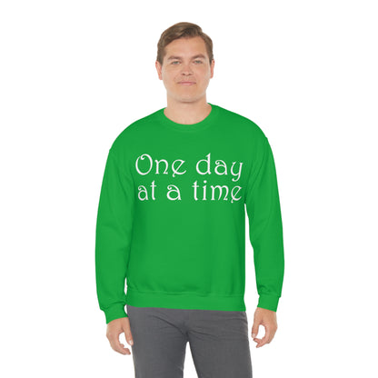 One-Day-at-a-time Crewneck Sweatshirt