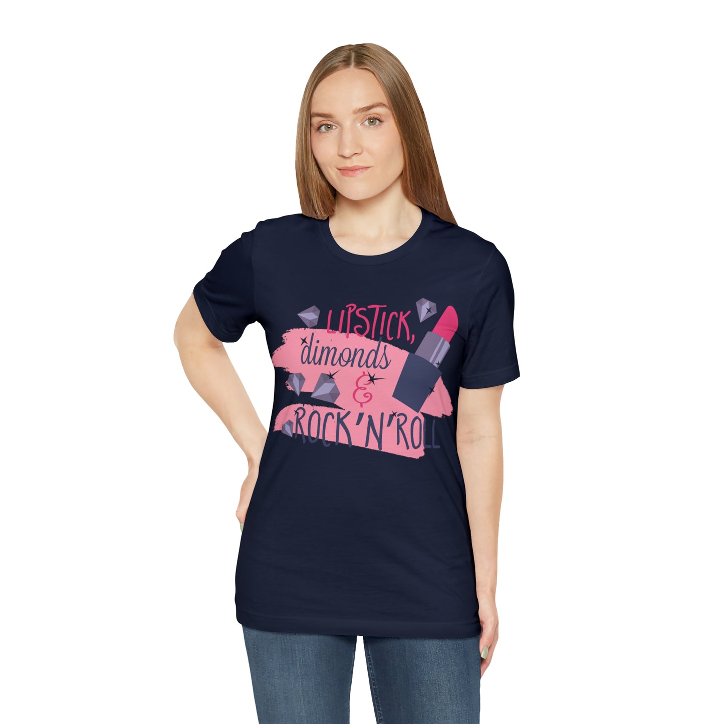 Lipstick-Diamonds and Rock & Roll T-Shirt