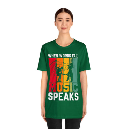 When words fail music speaks vintage T-Shirt