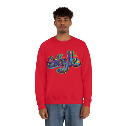 Graffiti style in colors Crewneck Sweatshirt