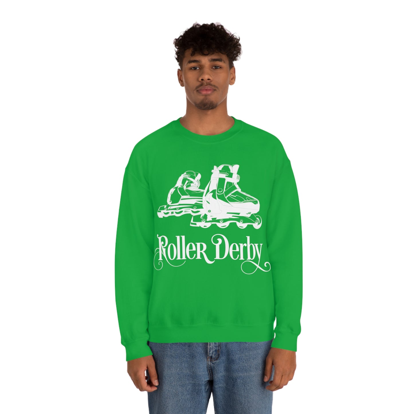 Roller_Derby Crewneck Sweatshirt