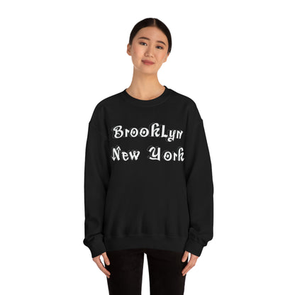 Brooklyn New York Graffitti Crewneck Sweatshirt