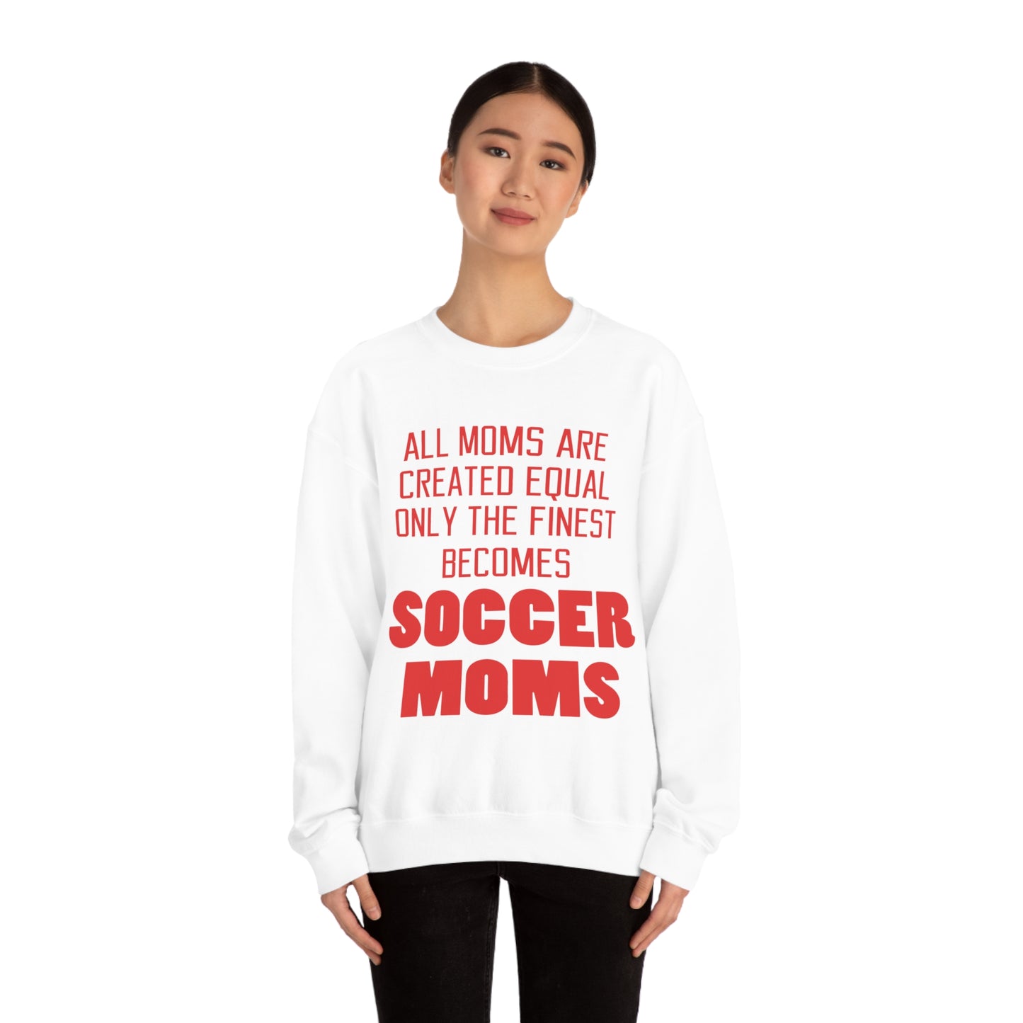 Finest soccer mom Crewneck Sweatshirt