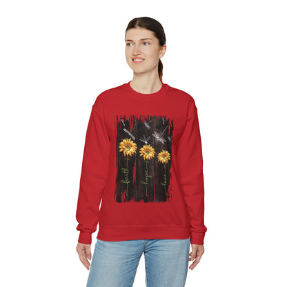 Sunflowers Faith hope love Crewneck Sweatshirt