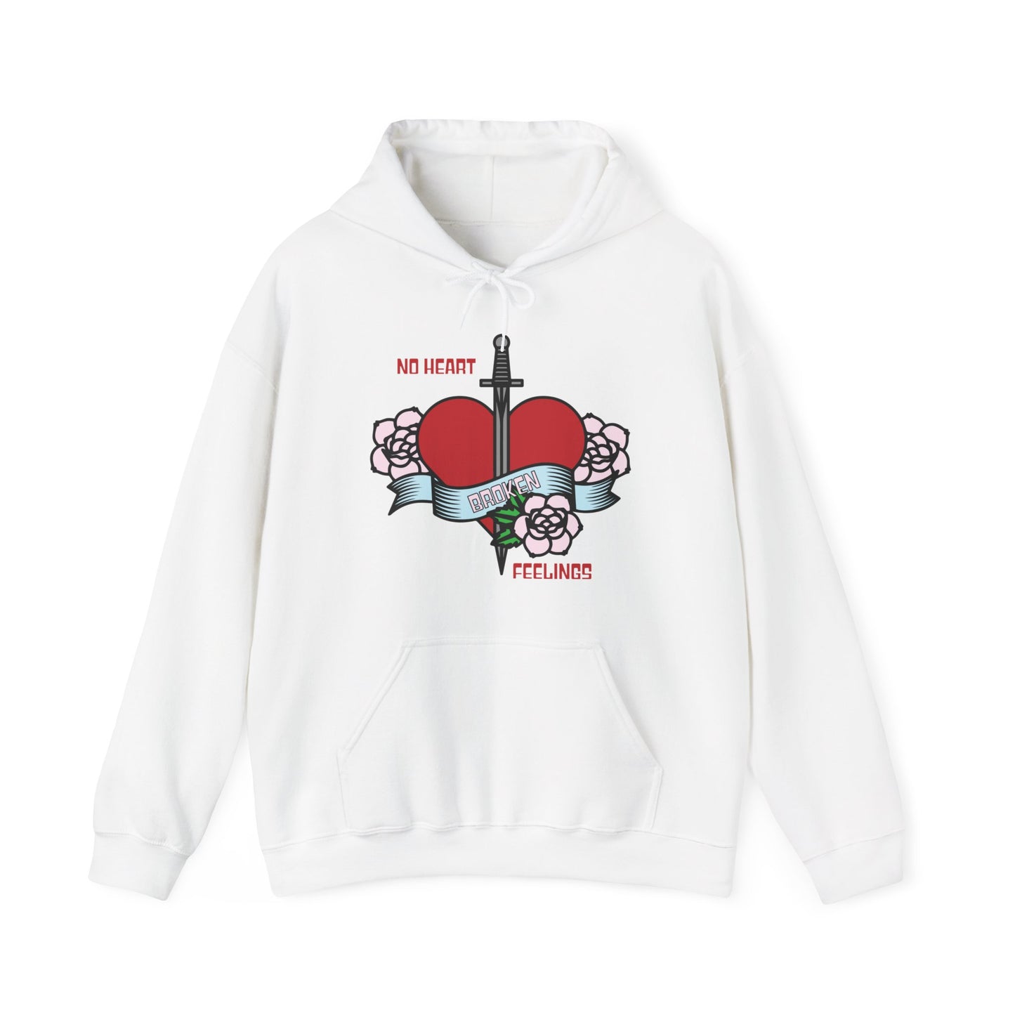 No heart feelings broken heart Hoodie