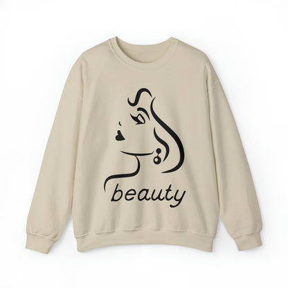 Beauty is woman Crewneck Sweatshirt