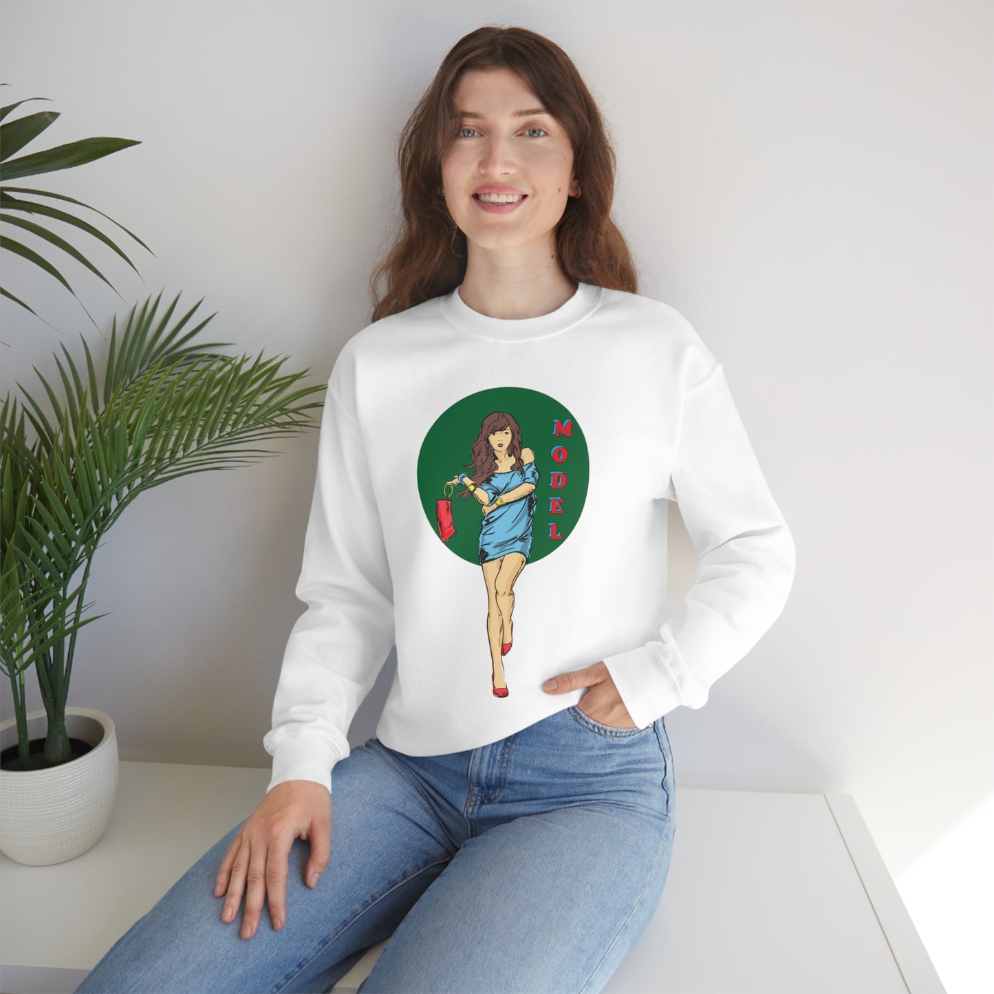 Model girl Crewneck Sweatshirt