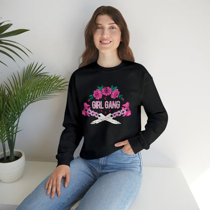 Girl Gang Beauty and Dangerous Crewneck Sweatshirt