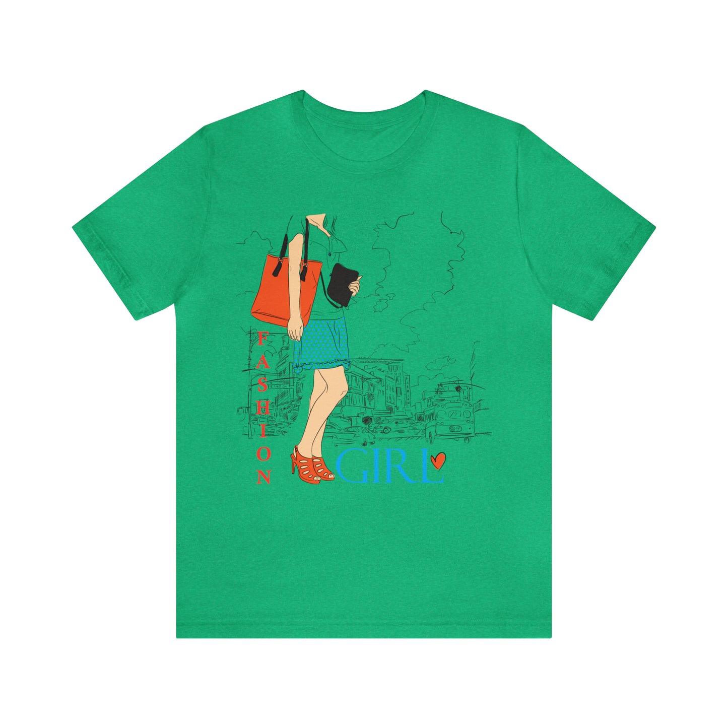 Fashion girl with a bag T-Shirt