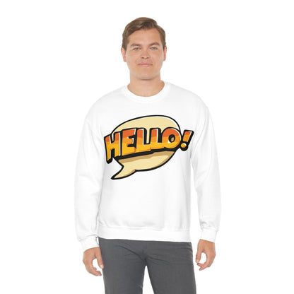 Hello! colorful Crewneck Sweatshirt